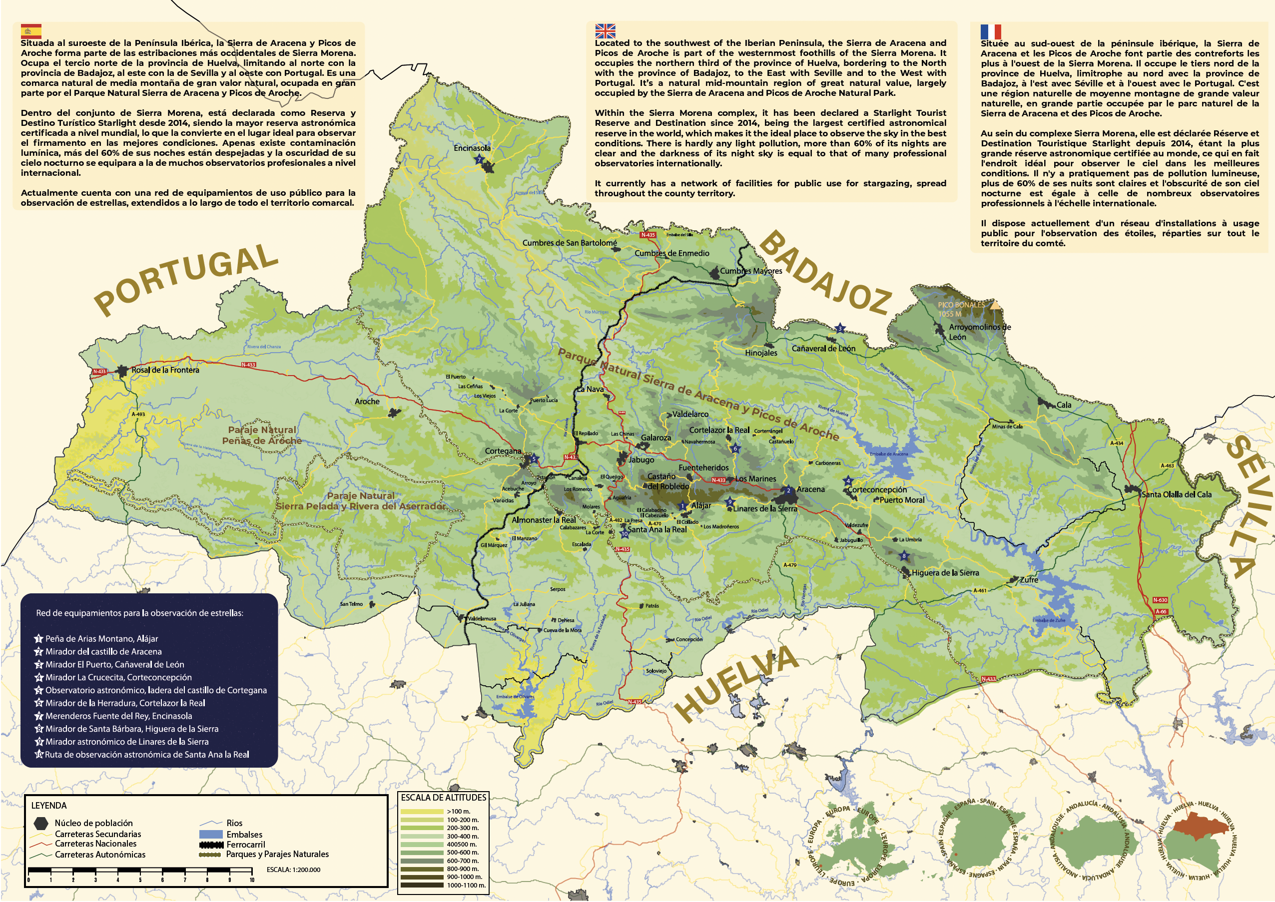 Mapa cielos de aracena